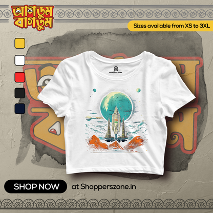 Chandrayan Mission Crop Top - www.agdumbagdum.in