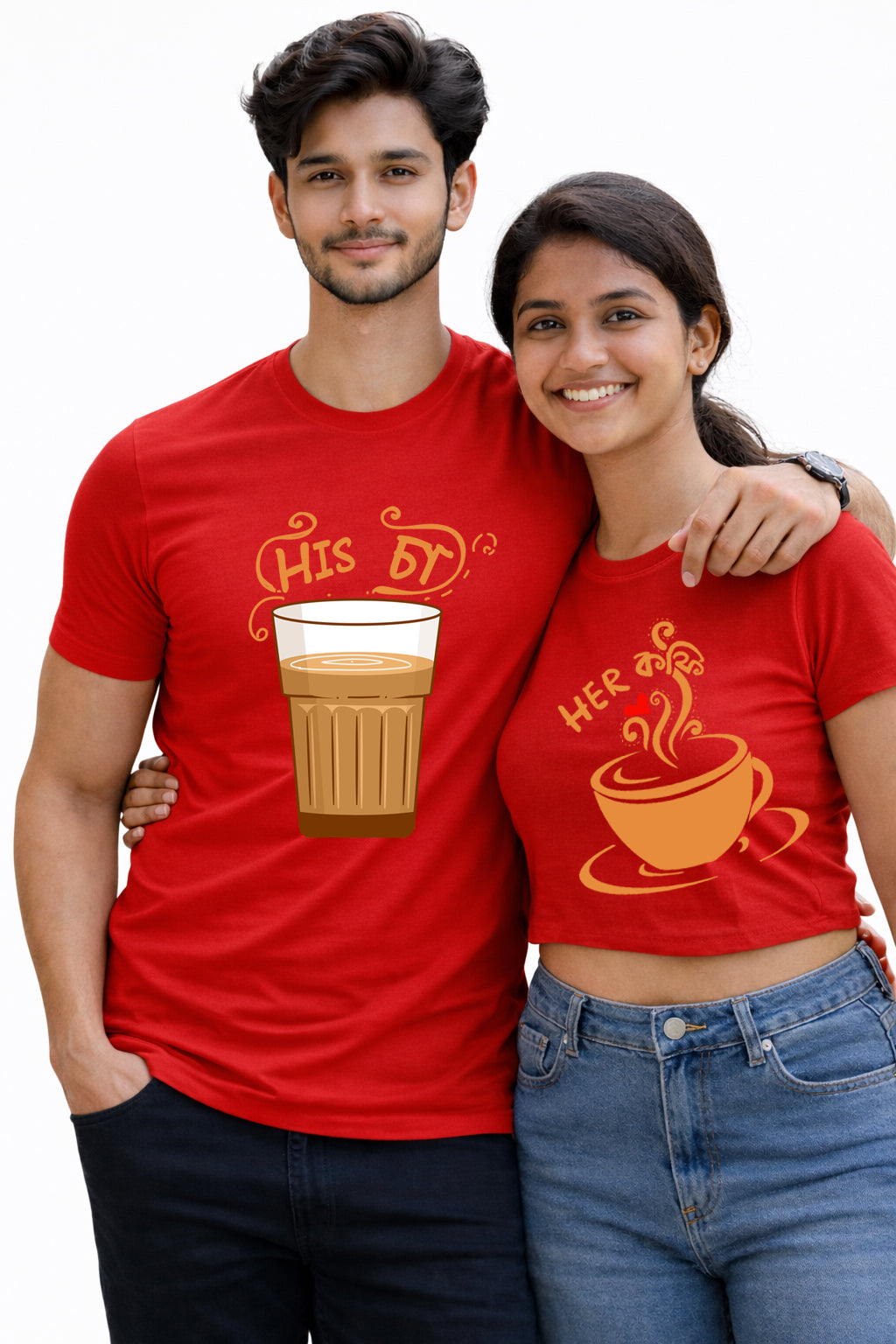 Bengali Couple Tshirt-www.agdumbagdum.in
