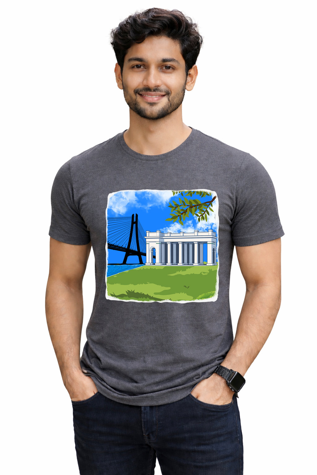 Bengali Round Neck Tshirt-www.agdumbagdum.in