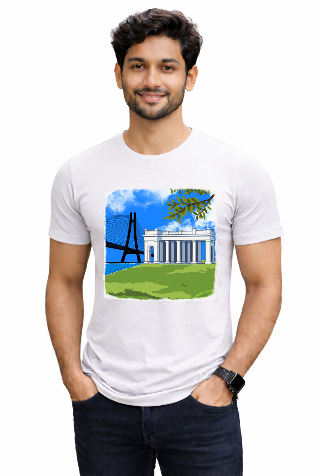 Bengali Round Neck Tshirt-www.agdumbagdum.in