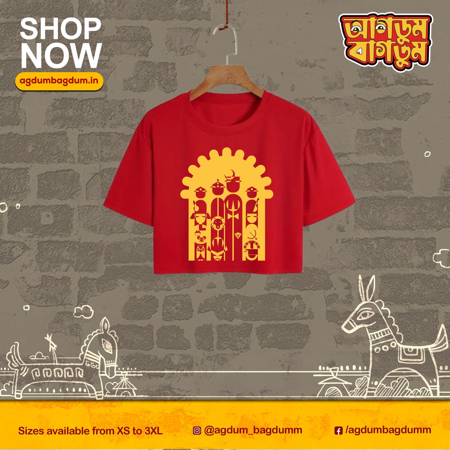 Bengali Croptop-www.agdumbagdum.in