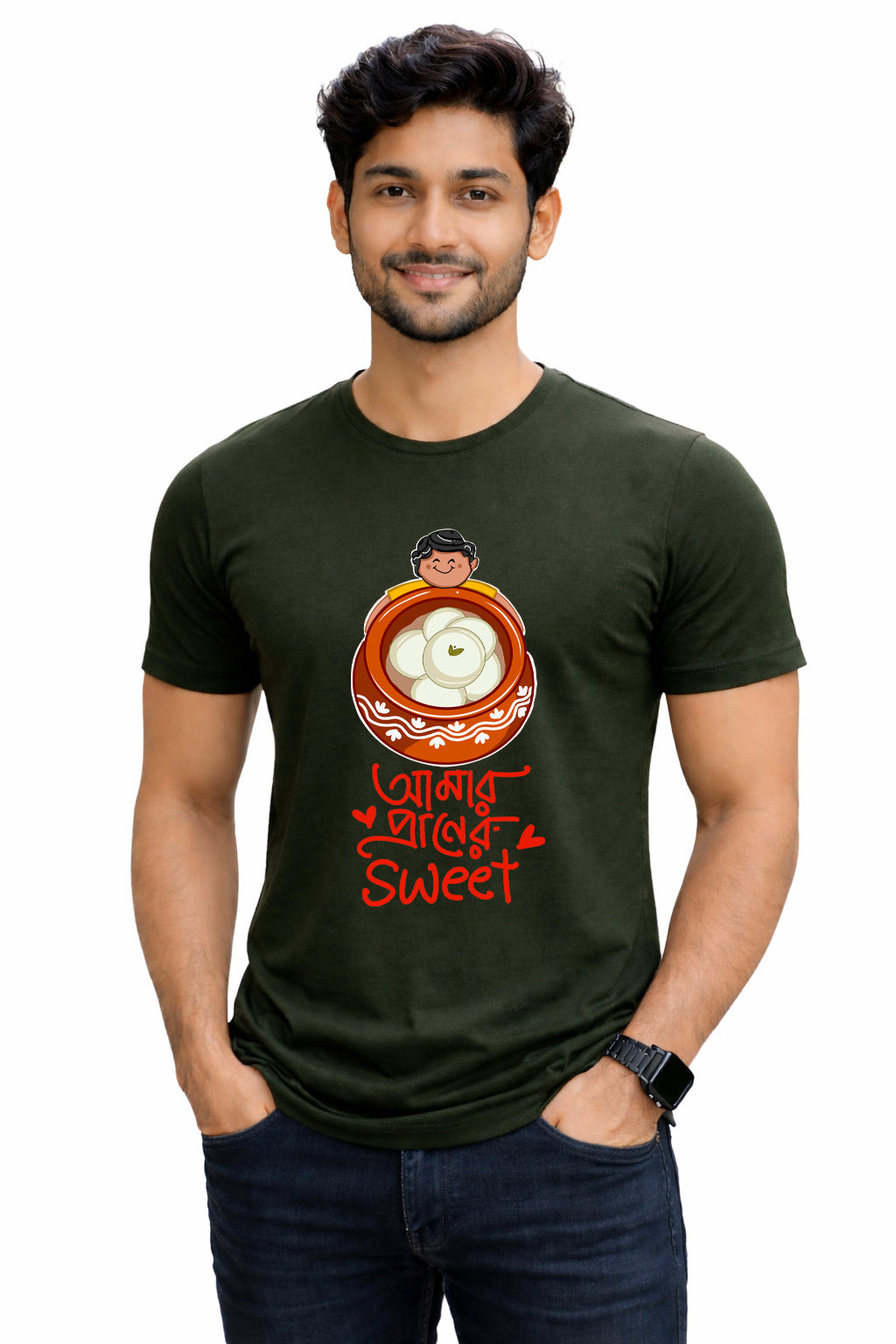 Bengali Round Neck Tshirt-www.agdumbagdum.in