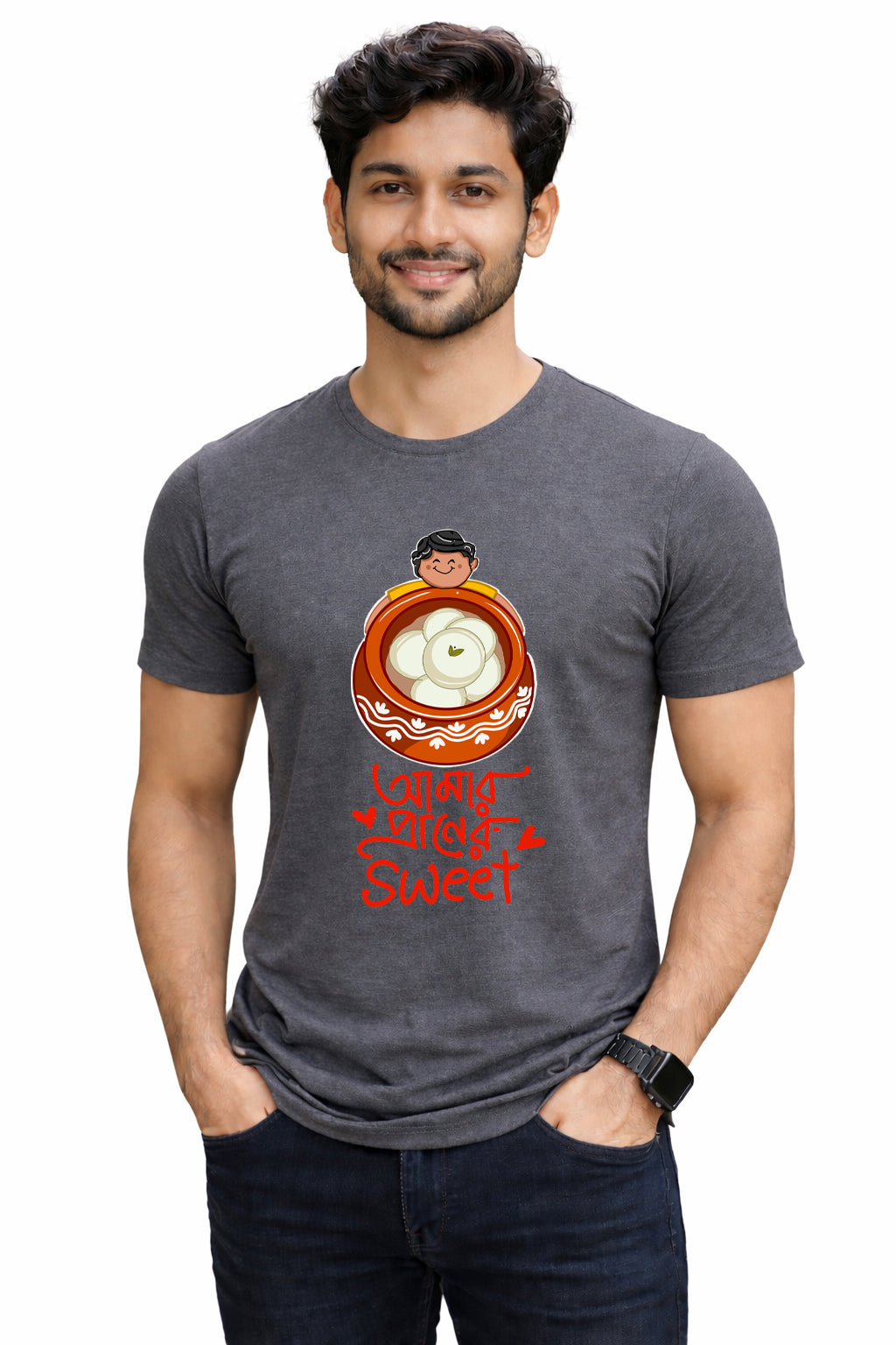 Bengali Round Neck Tshirt-www.agdumbagdum.in