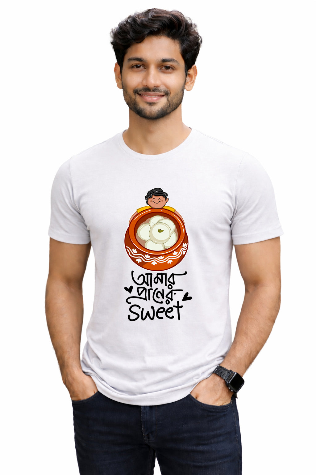 Bengali Round Neck Tshirt-www.agdumbagdum.in