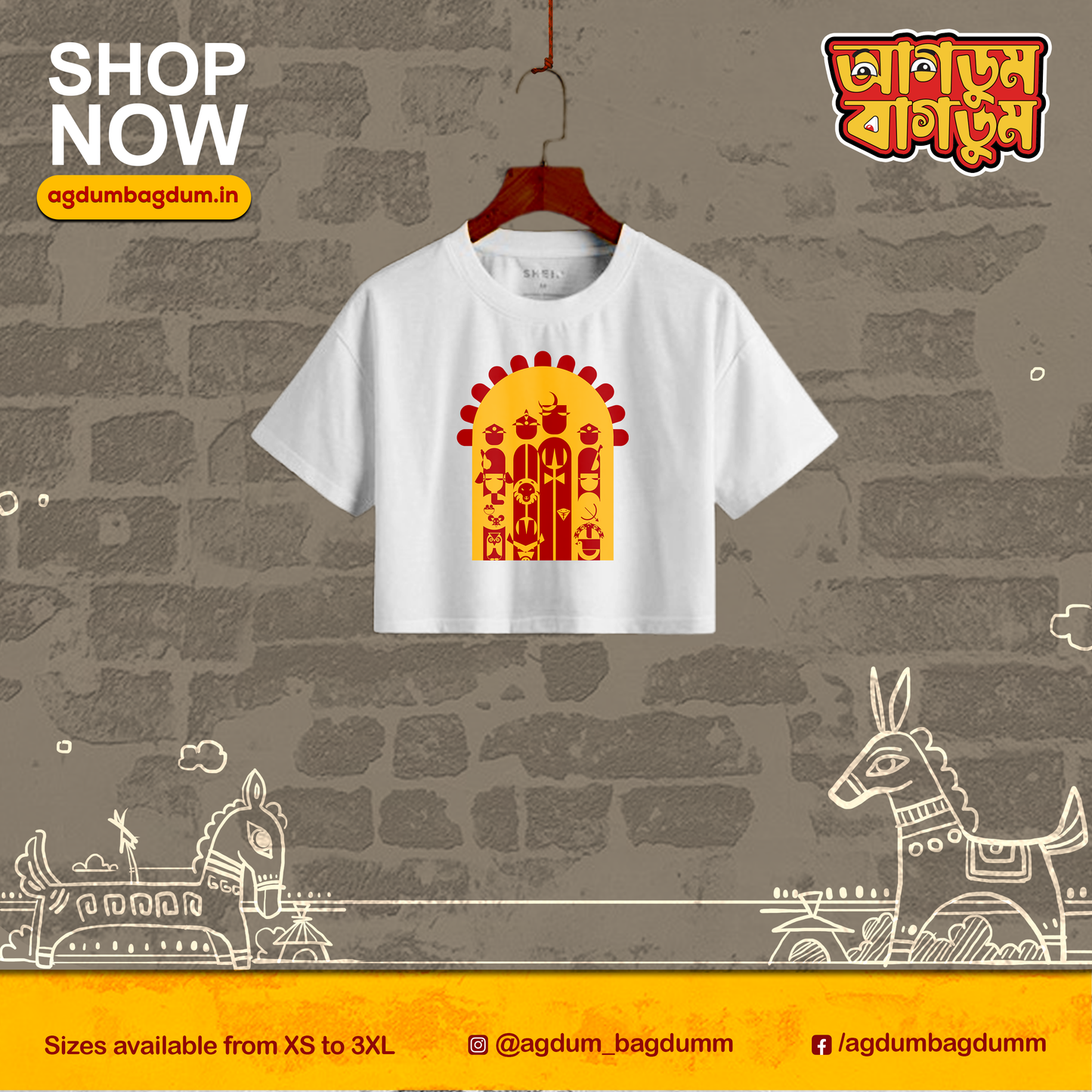 Bengali Croptop-www.agdumbagdum.in