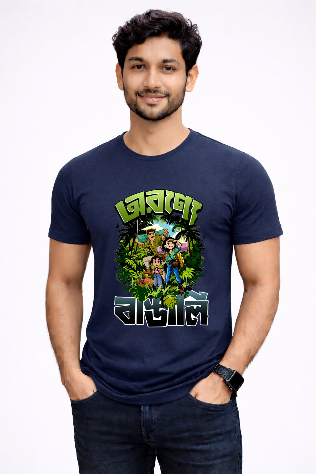 Bengali Round Neck Tshirt-www.agdumbagdum.in