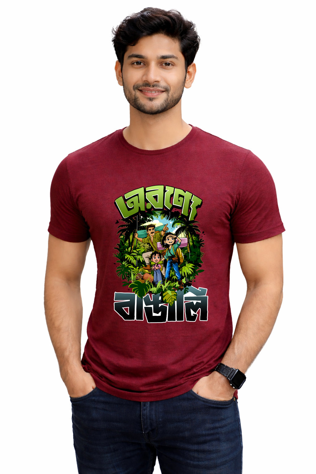 Bengali Round Neck Tshirt-www.agdumbagdum.in