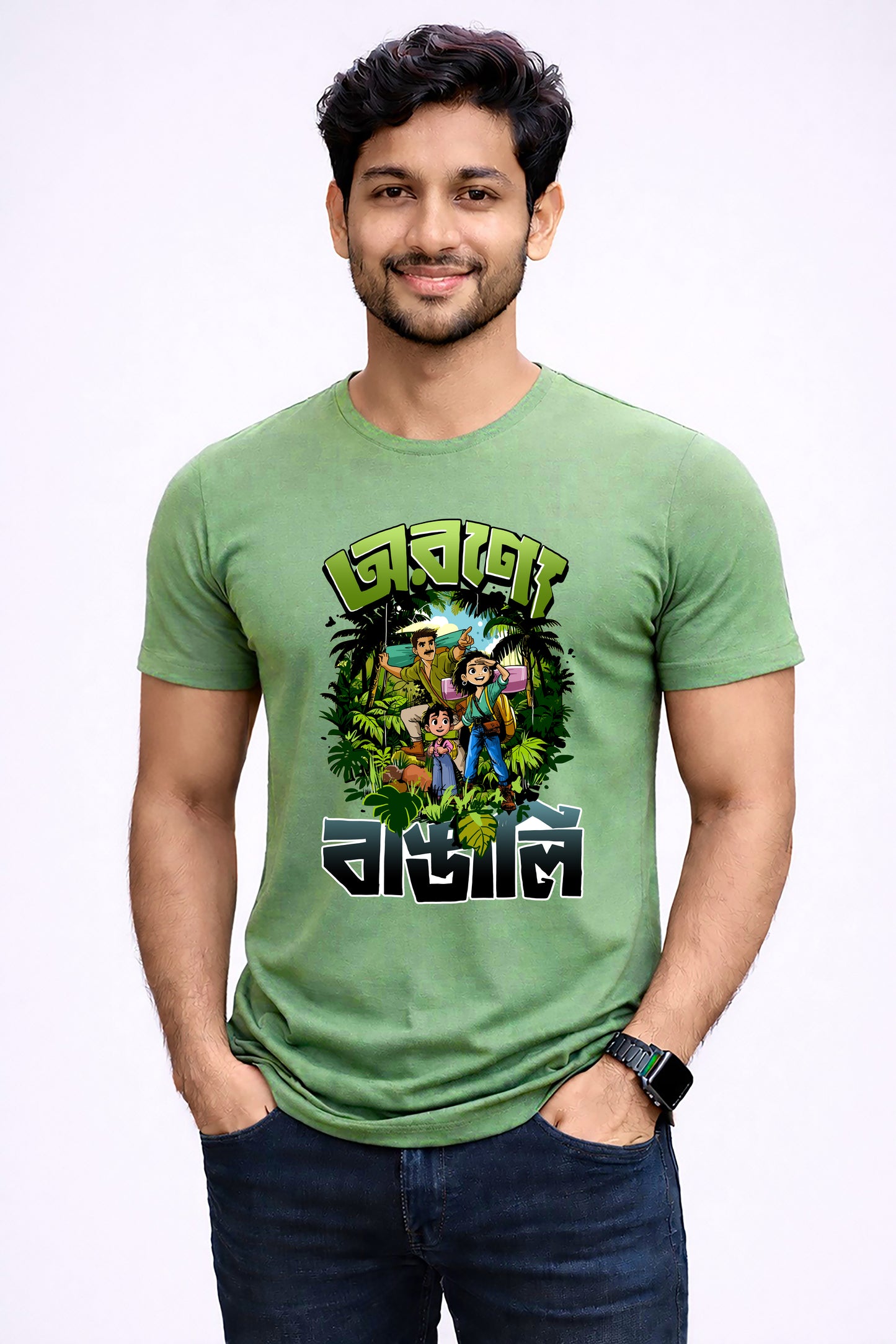 Bengali Round Neck Tshirt-www.agdumbagdum.in