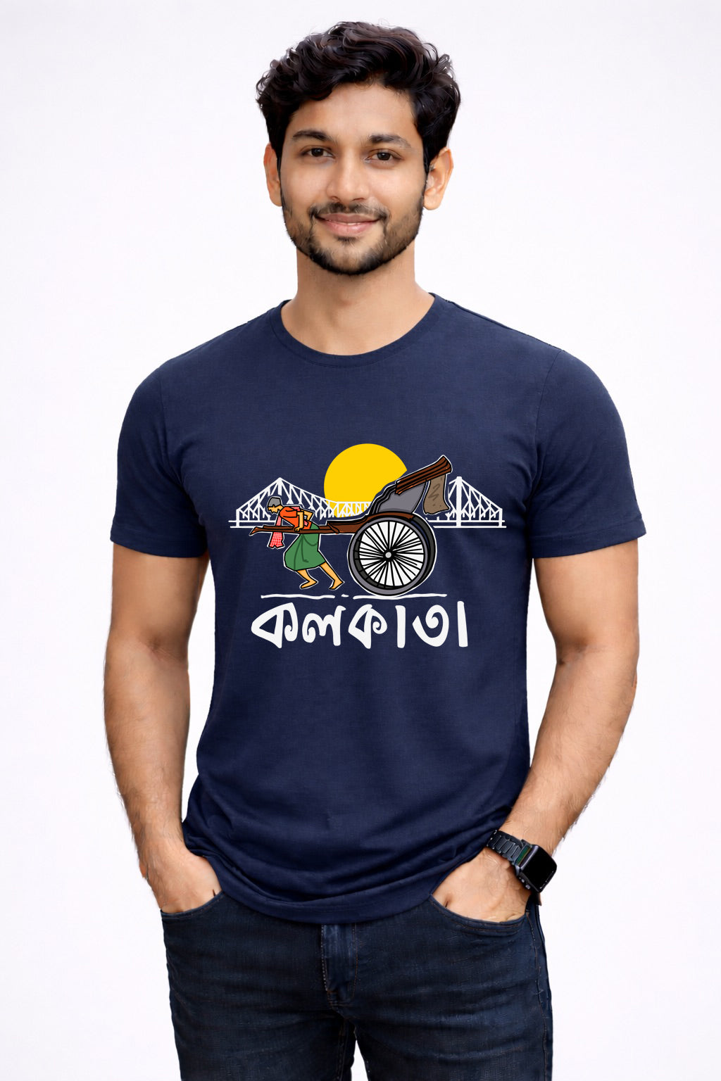 Bengali Round Neck Tshirt-www.agdumbagdum.in