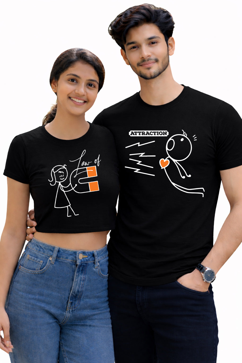 Bengali Couple Tshirt-www.agdumbagdum.in