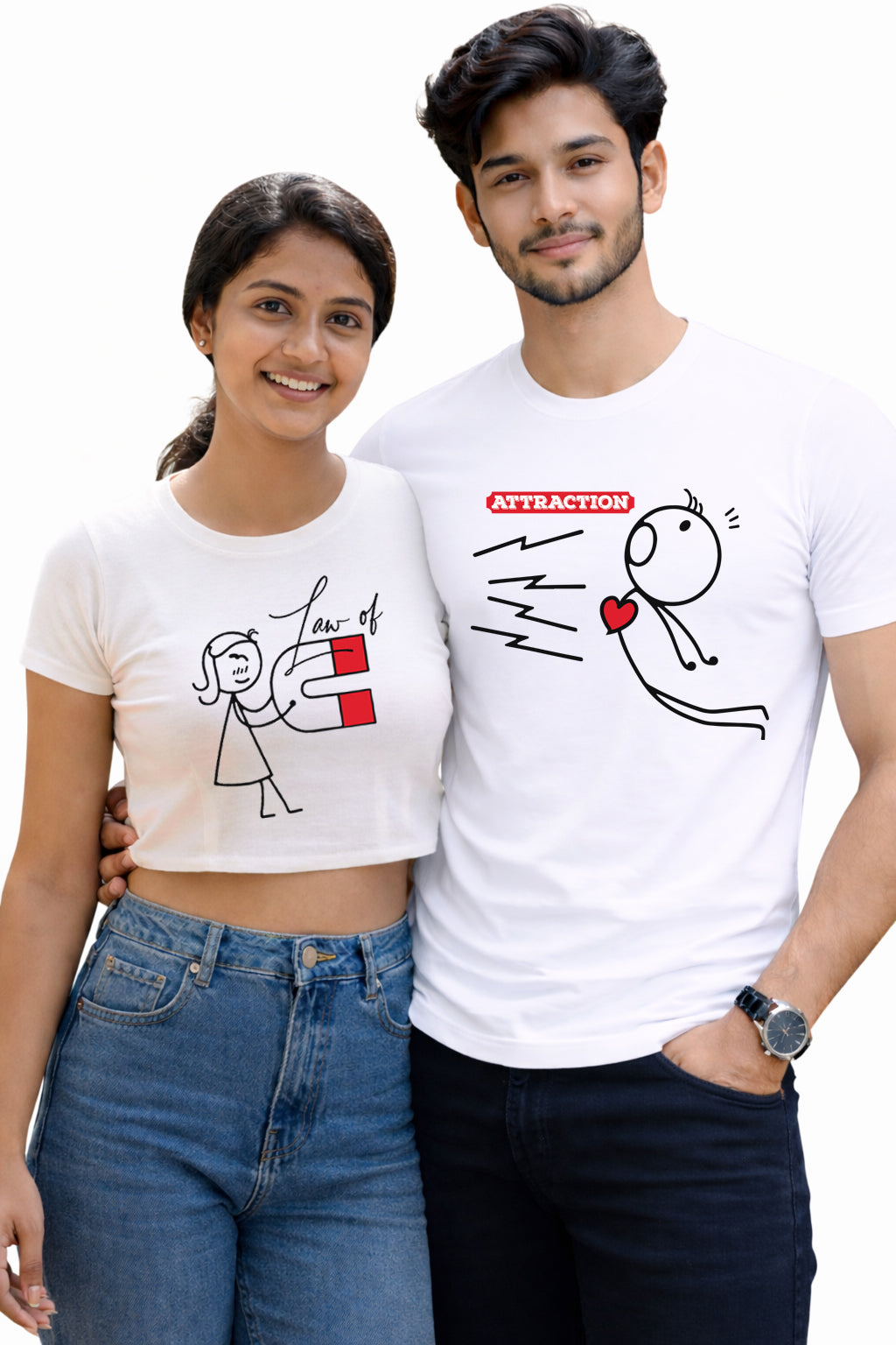 Bengali Couple Tshirt-www.agdumbagdum.in