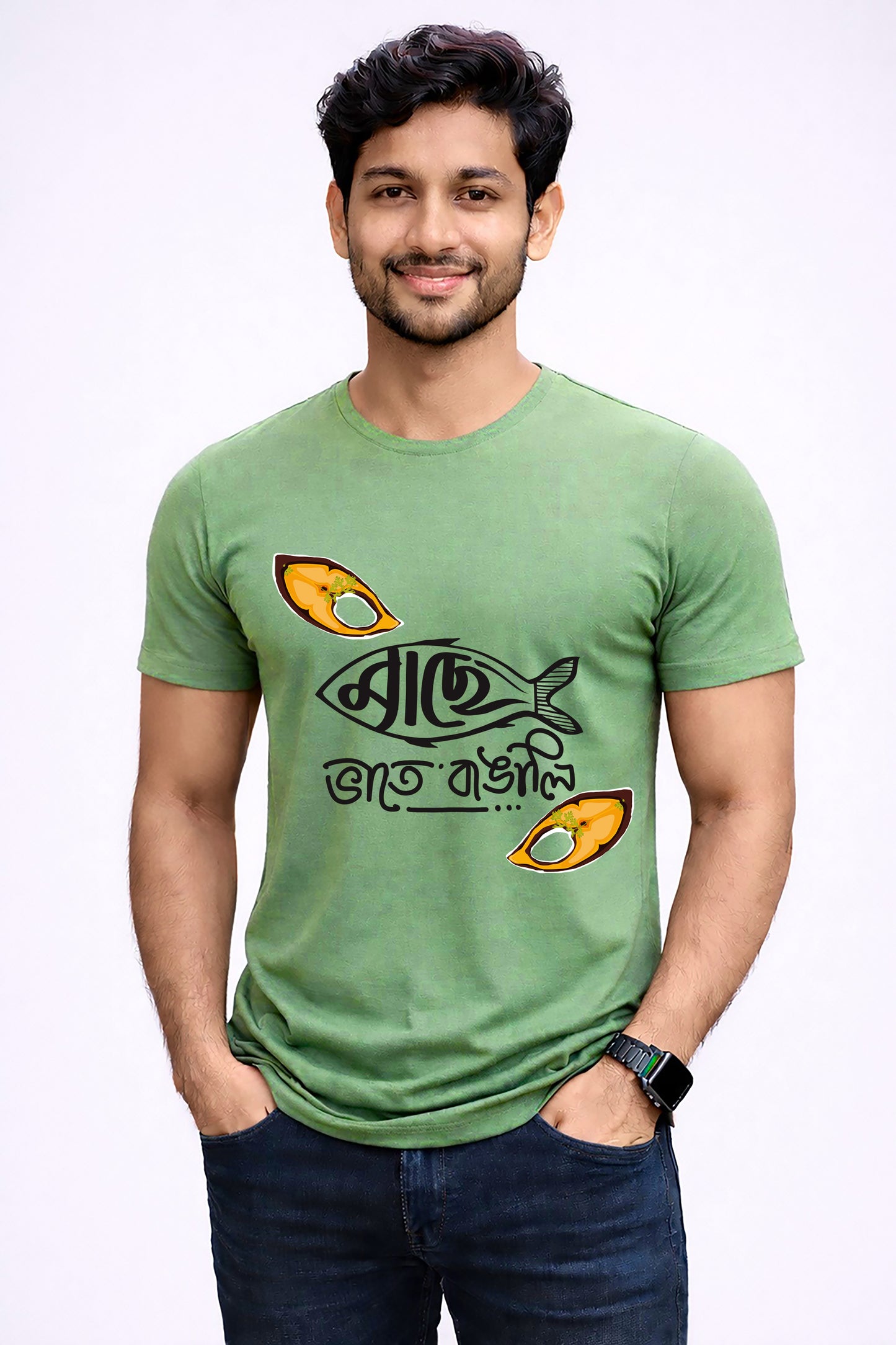 Bengali Round Neck Tshirt-www.agdumbagdum.in