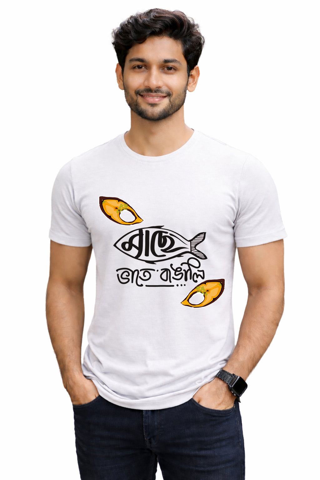 Bengali Round Neck Tshirt-www.agdumbagdum.in