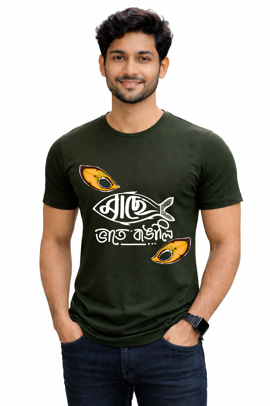 Bengali Round Neck Tshirt-www.agdumbagdum.in