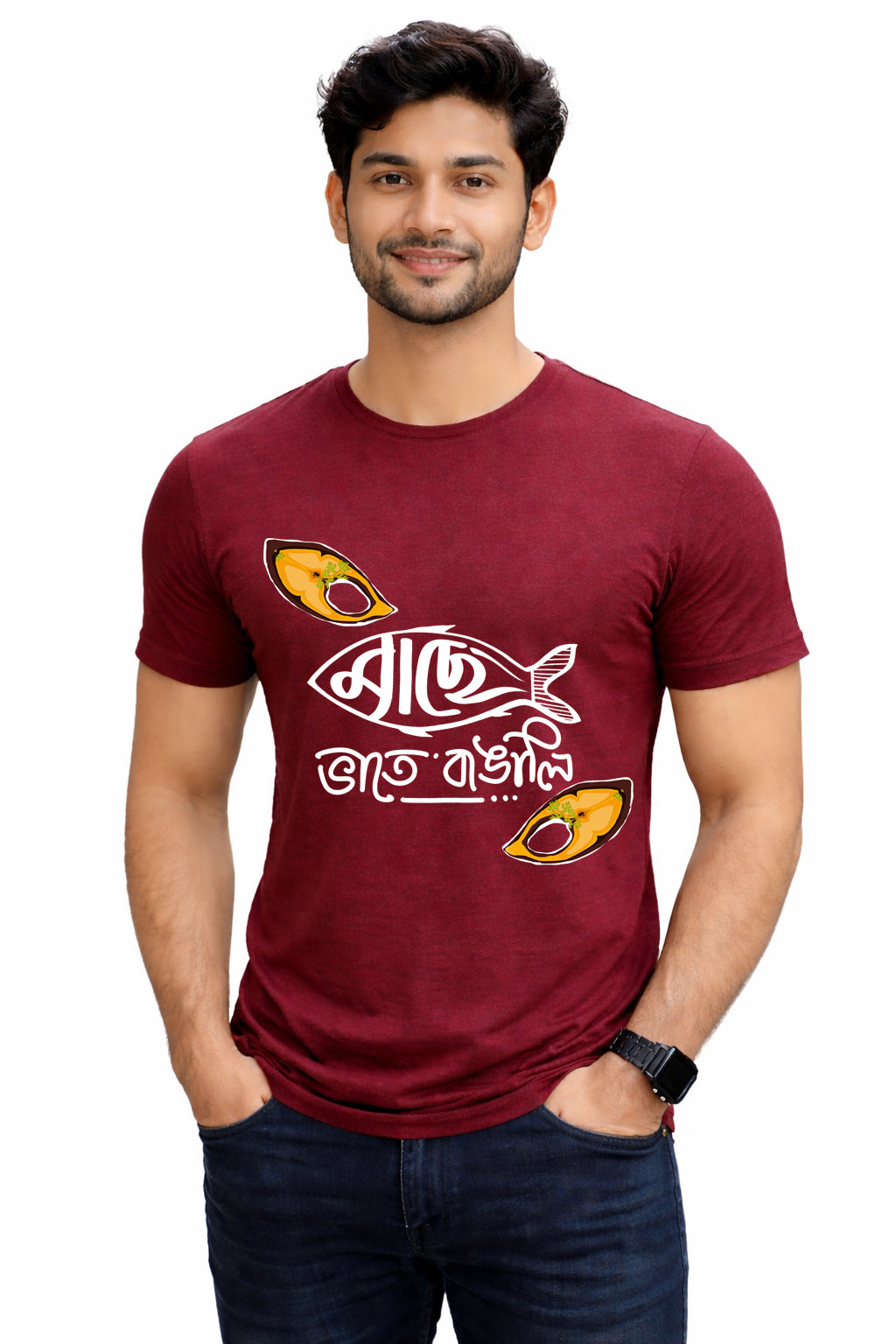 Bengali Round Neck Tshirt-www.agdumbagdum.in