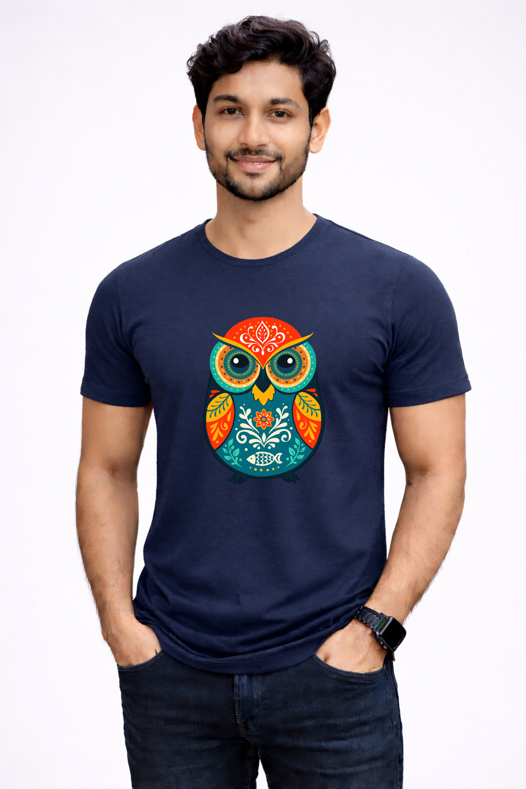 Bengali Round Neck Tshirt-www.agdumbagdum.in