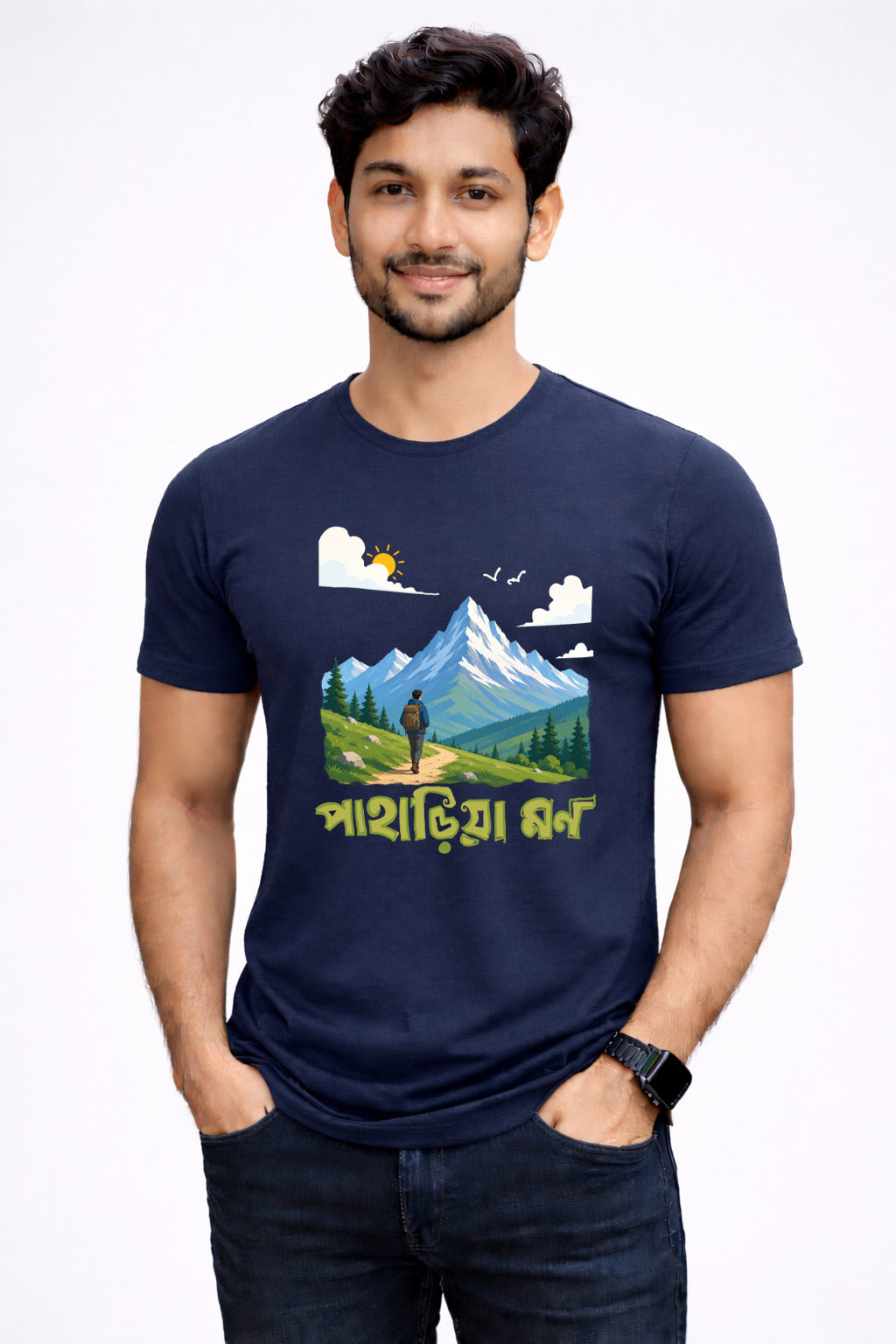 Bengali Round Neck Tshirt-www.agdumbagdum.in