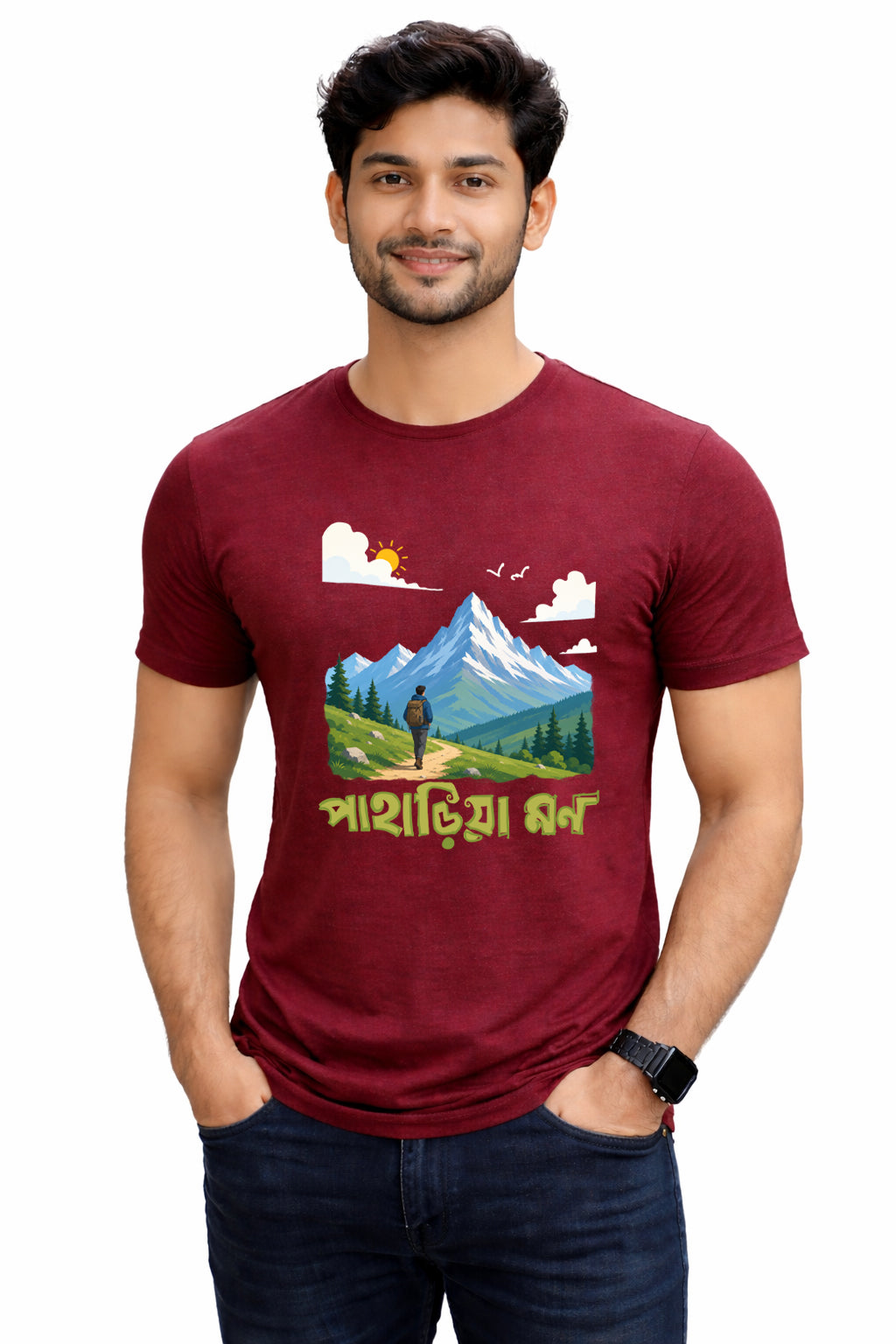 Bengali Round Neck Tshirt-www.agdumbagdum.in