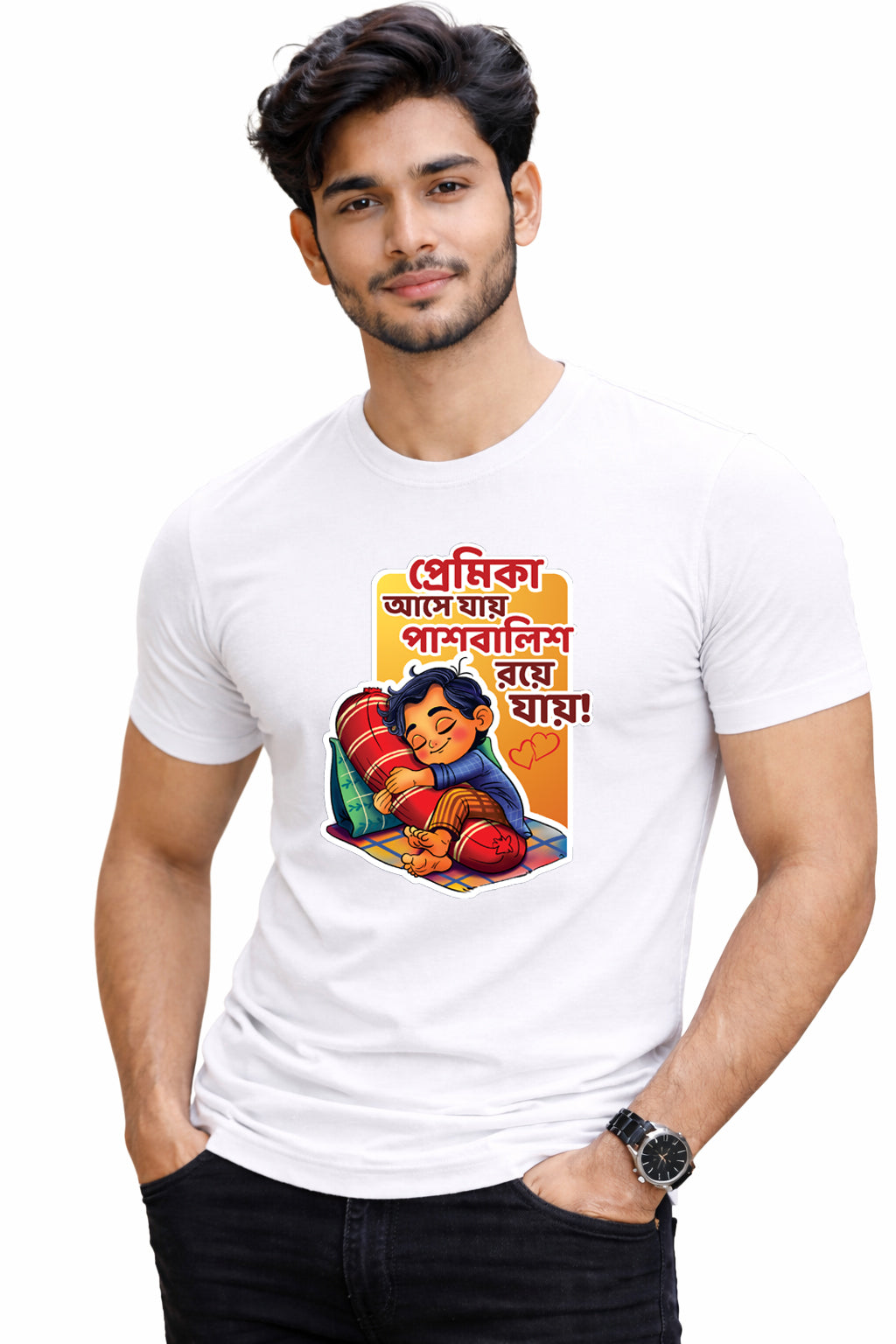 Bengali Round Neck Tshirt-www.agdumbagdum.in