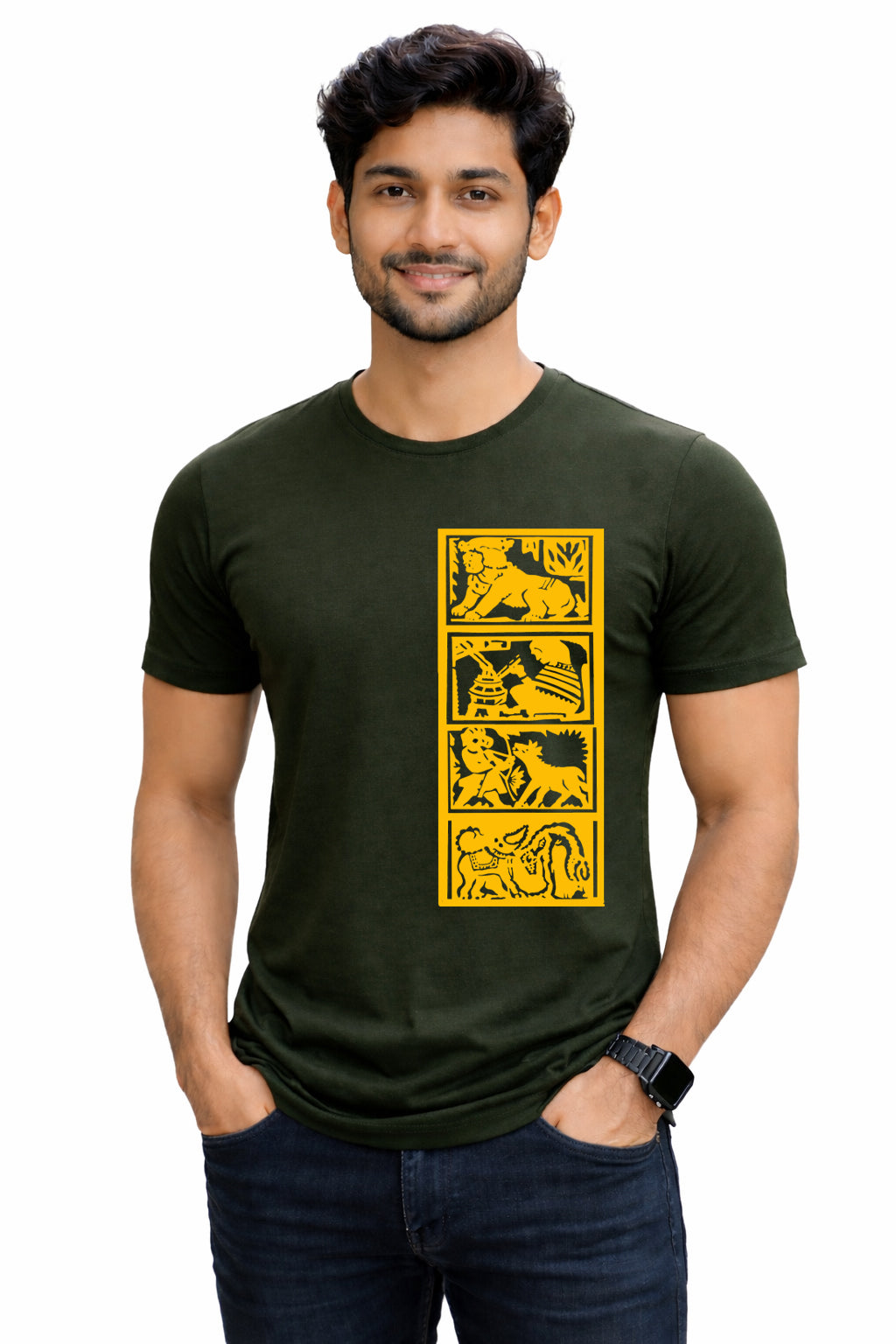 Bengali Round Neck Tshirt-www.agdumbagdum.in