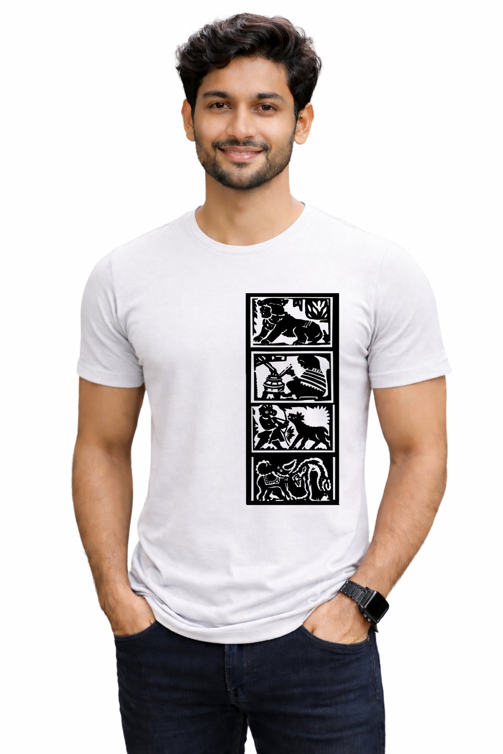 Bengali Round Neck Tshirt-www.agdumbagdum.in