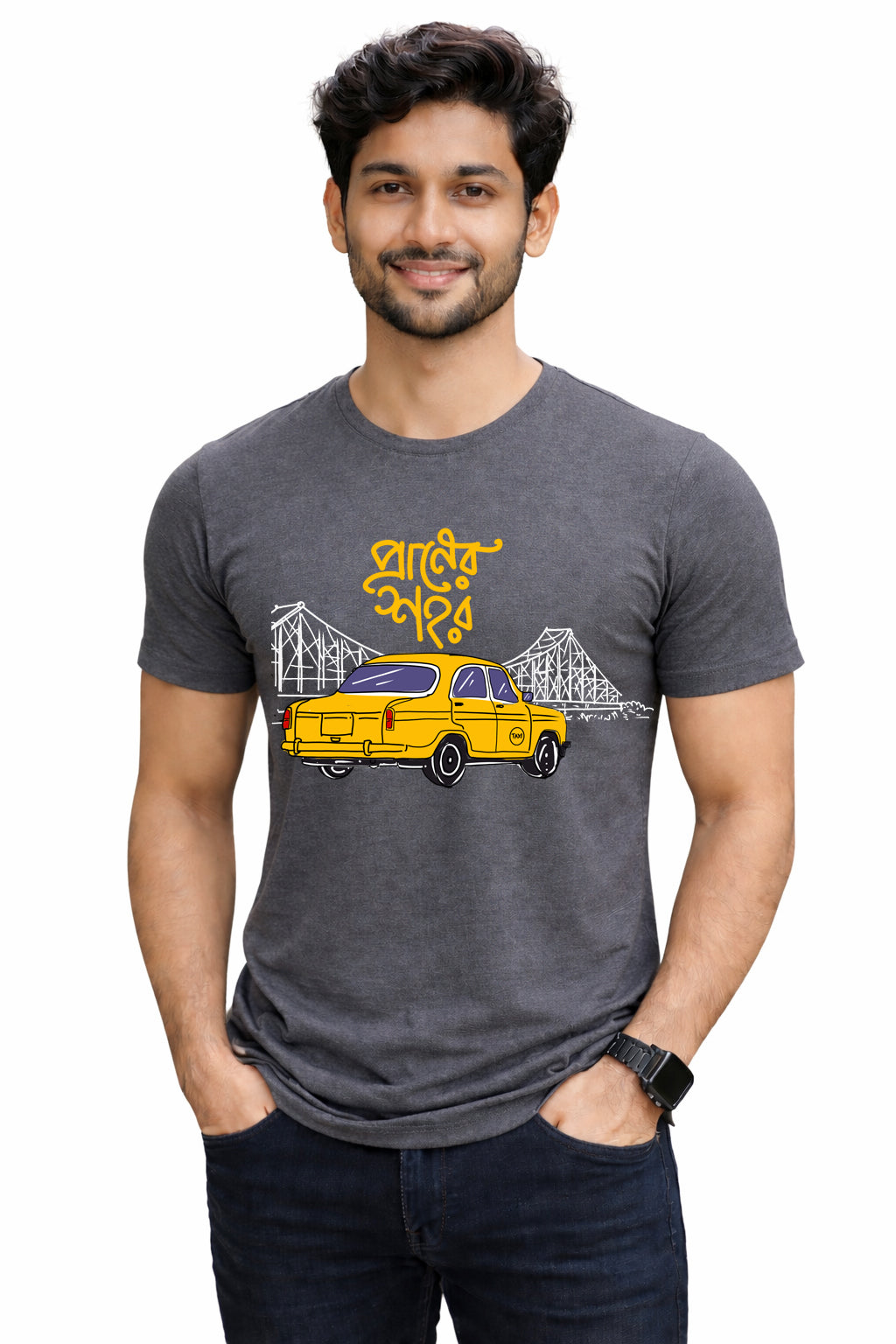 Bengali Round Neck Tshirt-www.agdumbagdum.in