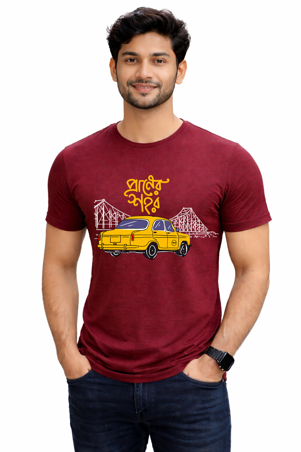 Bengali Round Neck Tshirt-www.agdumbagdum.in