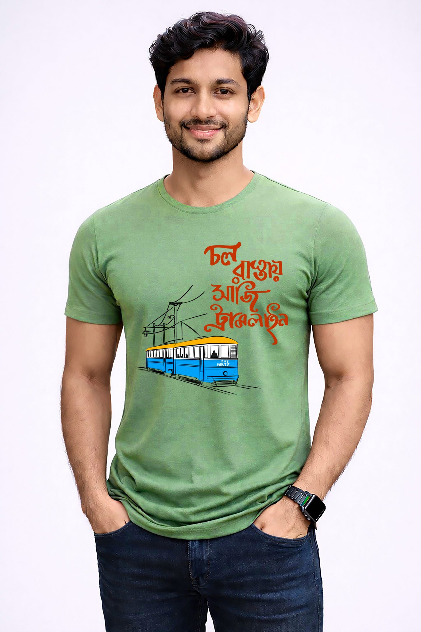 Bengali Round Neck Tshirt-www.agdumbagdum.in