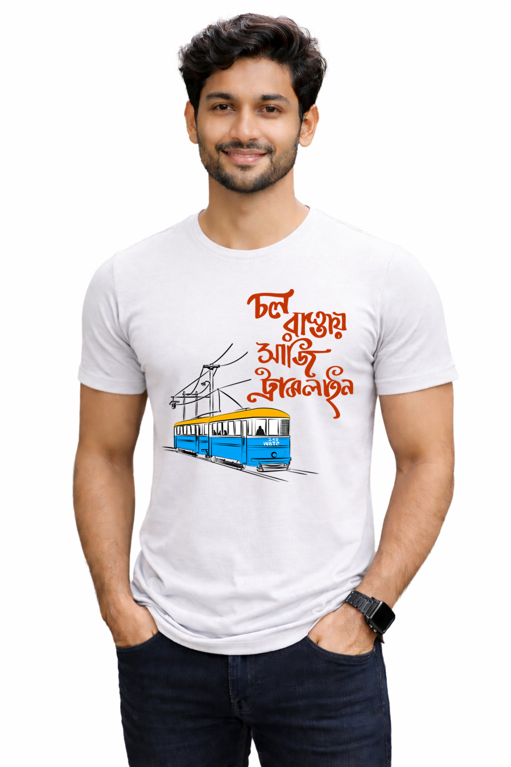 Bengali Round Neck Tshirt-www.agdumbagdum.in
